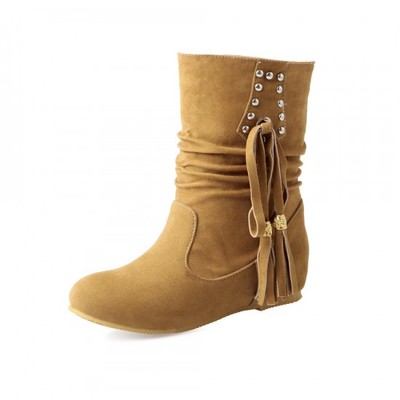 2017新款單靴短靴春秋女鞋春季平跟女靴磨砂流蘇學生短筒靴子平底 東材短靴型號【價格 圖片 品牌 報價】-蘇寧易購力盾服飾鞋帽專營店