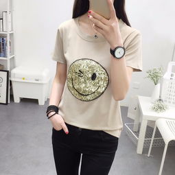 圖 廣州十三行哪里有幾元韓版t恤 工廠尾貨處理印花純棉針織衫批發(fā) 廣州服裝 鞋帽 箱包