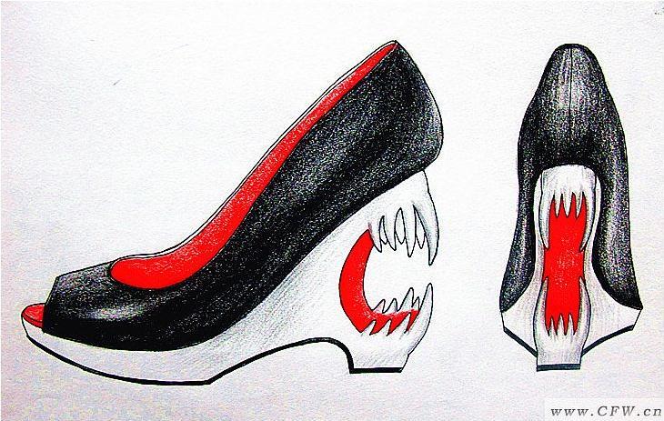 創意鞋子設計-鞋帽配飾設計-服裝設計